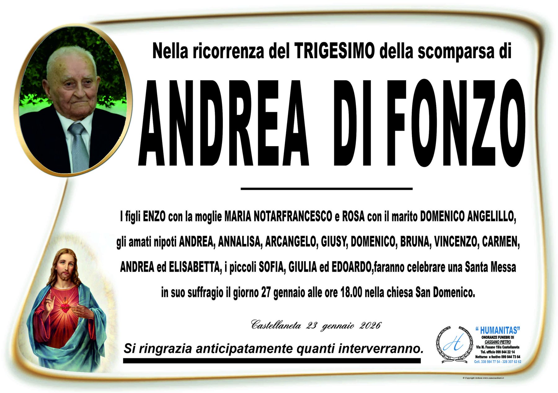 Manifesto di Andrea Di Fonzo